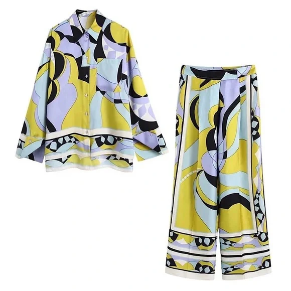 Zara Abstract Geometric Matching Set - Picture 3 of 6